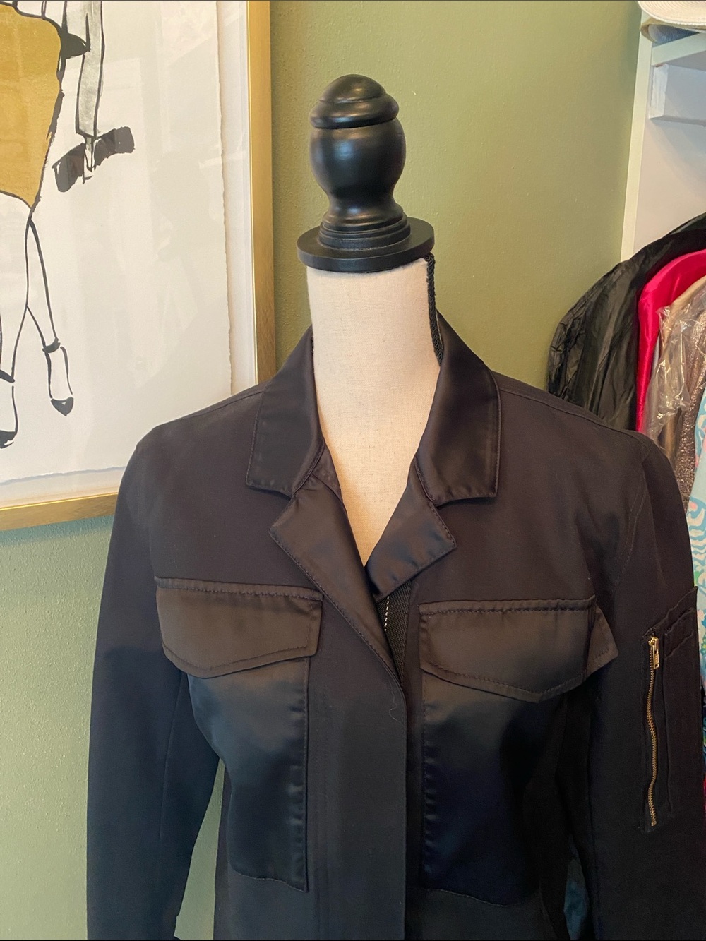 Beautiful CAbi Cropped Boxy Moto Jacket